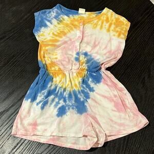 Tucker + tate tie dye romper size 4